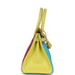 Hermès Special Order (HSS) Tri-color Birkin Bleu Aztec, Soufre and Rouge Vif Chevre Brushed Gold Hardware