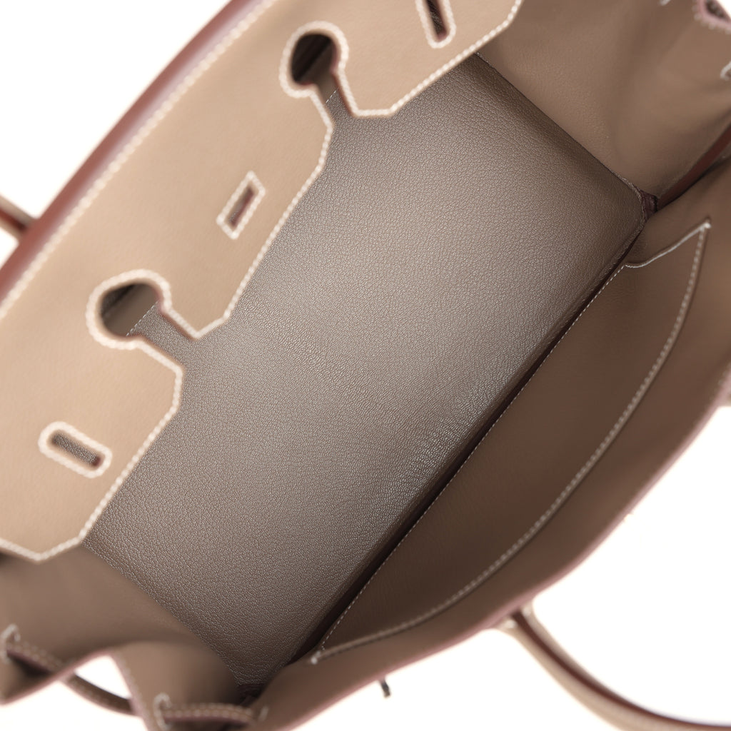 Birkin 35 Etoupe Togo Palladium Hardware