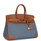 Vintage Birkin 35 Blue Denim and Gold Gulliver Gold Hardware