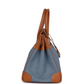 Vintage Birkin 35 Blue Denim and Gold Gulliver Gold Hardware