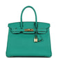 Birkin 30 Vert Jade Epsom Gold Hardware