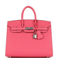 Birkin 25 Rose Azalee Epsom Palladium Hardware