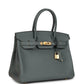 Vert Amande Epsom Gold Hardware