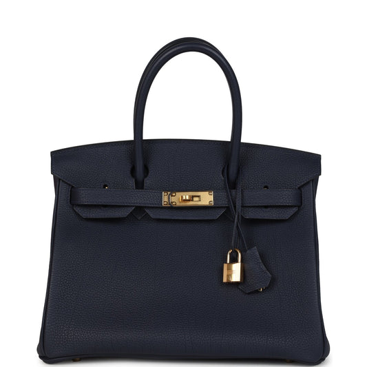 Birkin 30 Bleu Nuit Togo Gold Hardware