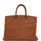Vintage Birkin 35 Gold Clemence Gold Hardware