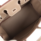 Birkins 25 Etoupe Togo Palladium Hardware