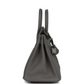 Birkins 25 Gris Meyer Togo Palladium Hardware