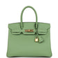 Vert Criquet Epsom Gold Hardware