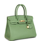 Vert Criquet Epsom Gold Hardware