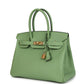 Vert Criquet Epsom Gold Hardware