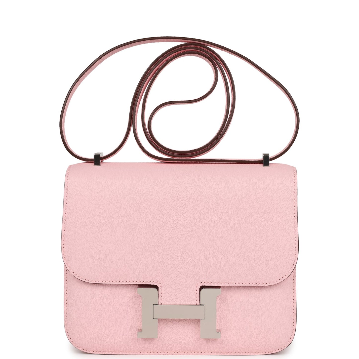 Constance 18 Rose Sakura Chevre Palladium Hardware