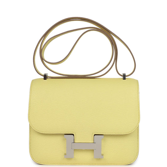 Constance 18 Limoncello Chevre Mysore Palladium Hardware