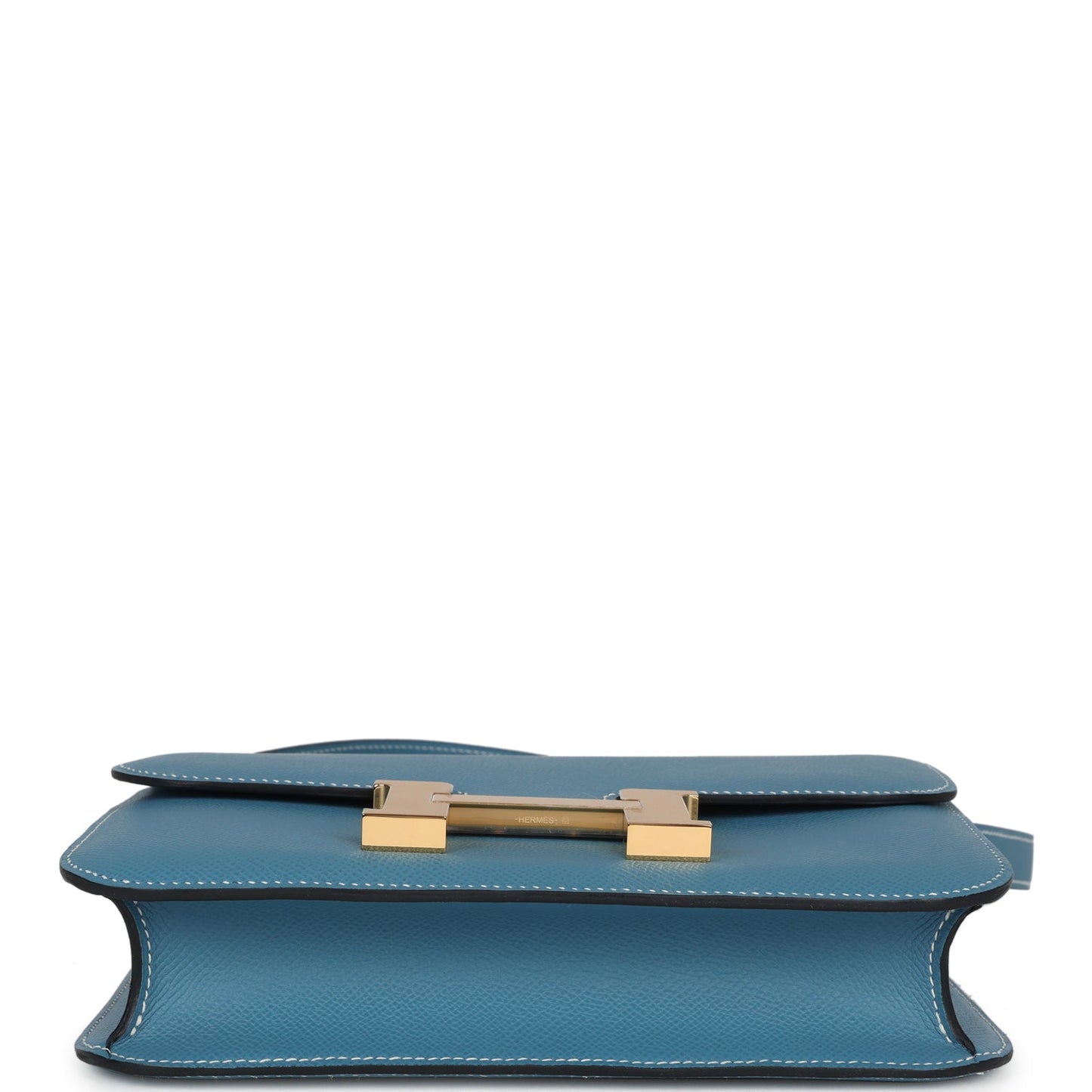 Constance 1-24 Blue Jean Epsom Gold Hardware