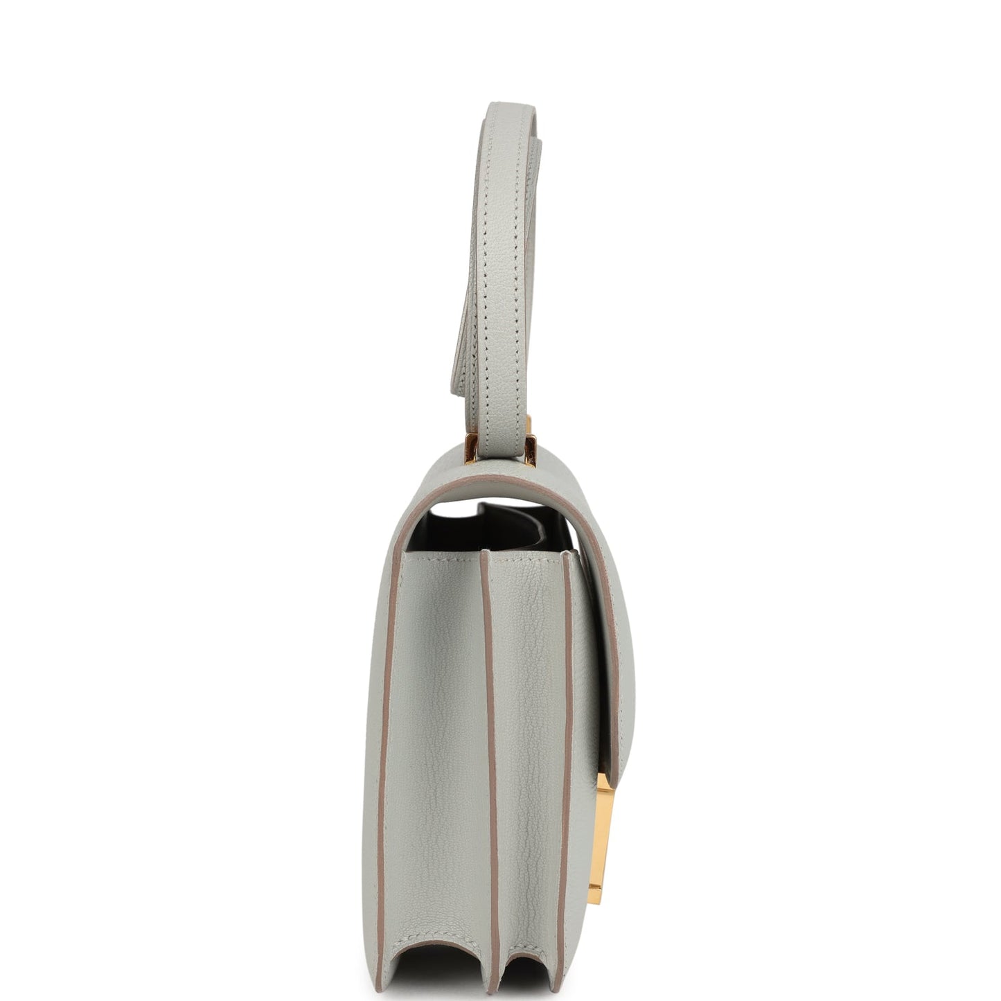 Constance 18 Gris Perle Chevre Mysore Gold Hardware