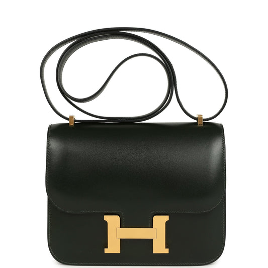 Constance 1-18 Vert Fonce Box Gold Hardware