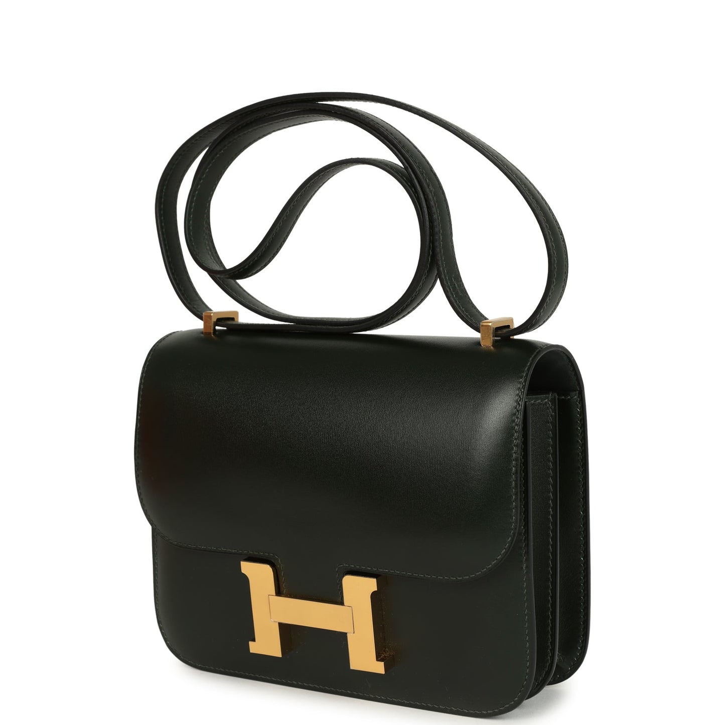 Constance 1-18 Vert Fonce Box Gold Hardware