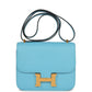 Constance 1-18 Celeste Epsom Gold Hardware