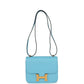 Constance 1-18 Celeste Epsom Gold Hardware