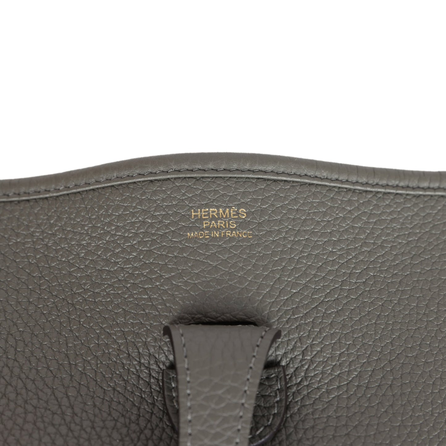 Evelyne III PM Gris Meyer Clemence Gold Hardware