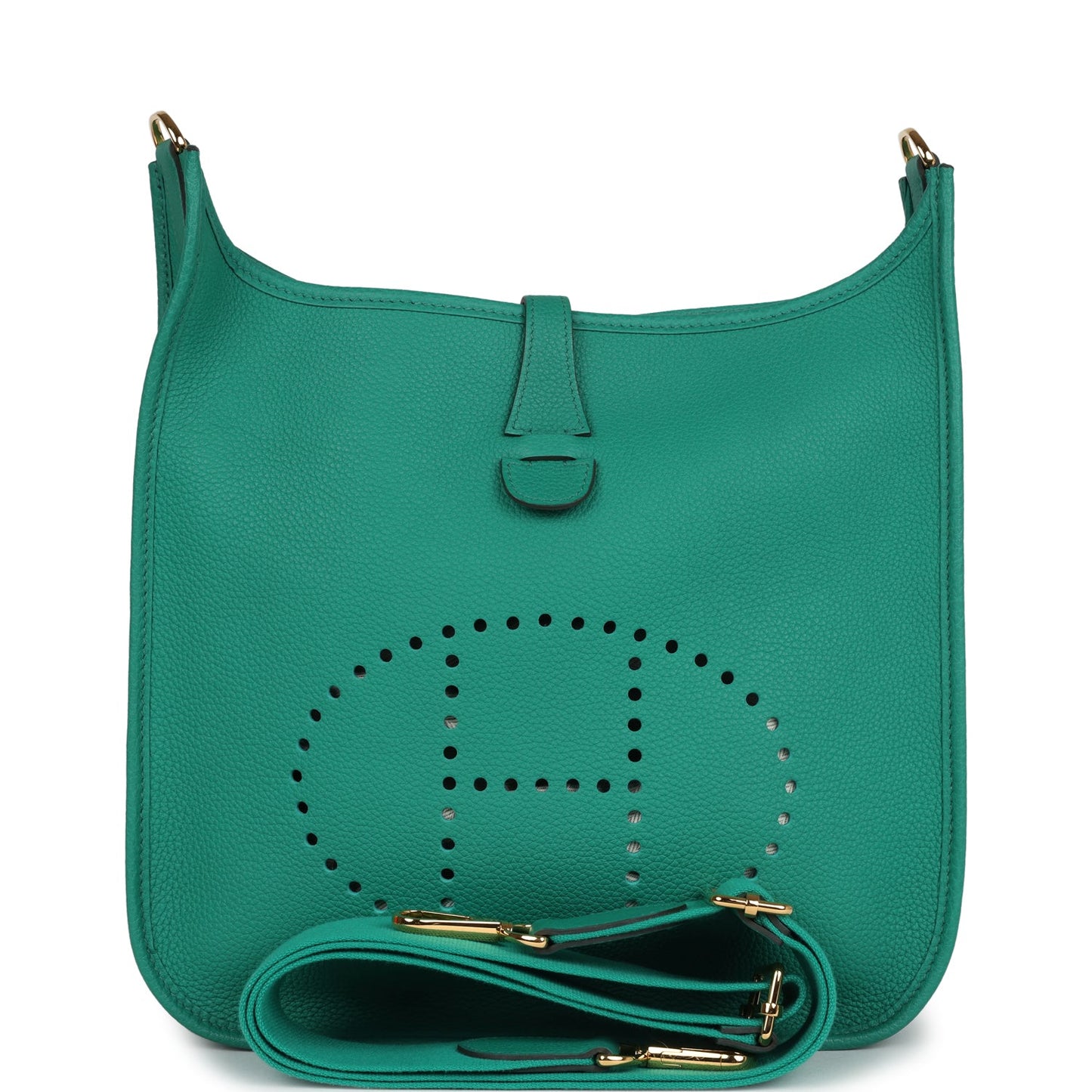 Evelyne III PM Vert Jade Clemence Gold Hardware