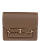 Roulis Slim Wallet Etoupe Evercolor Gold Hardware