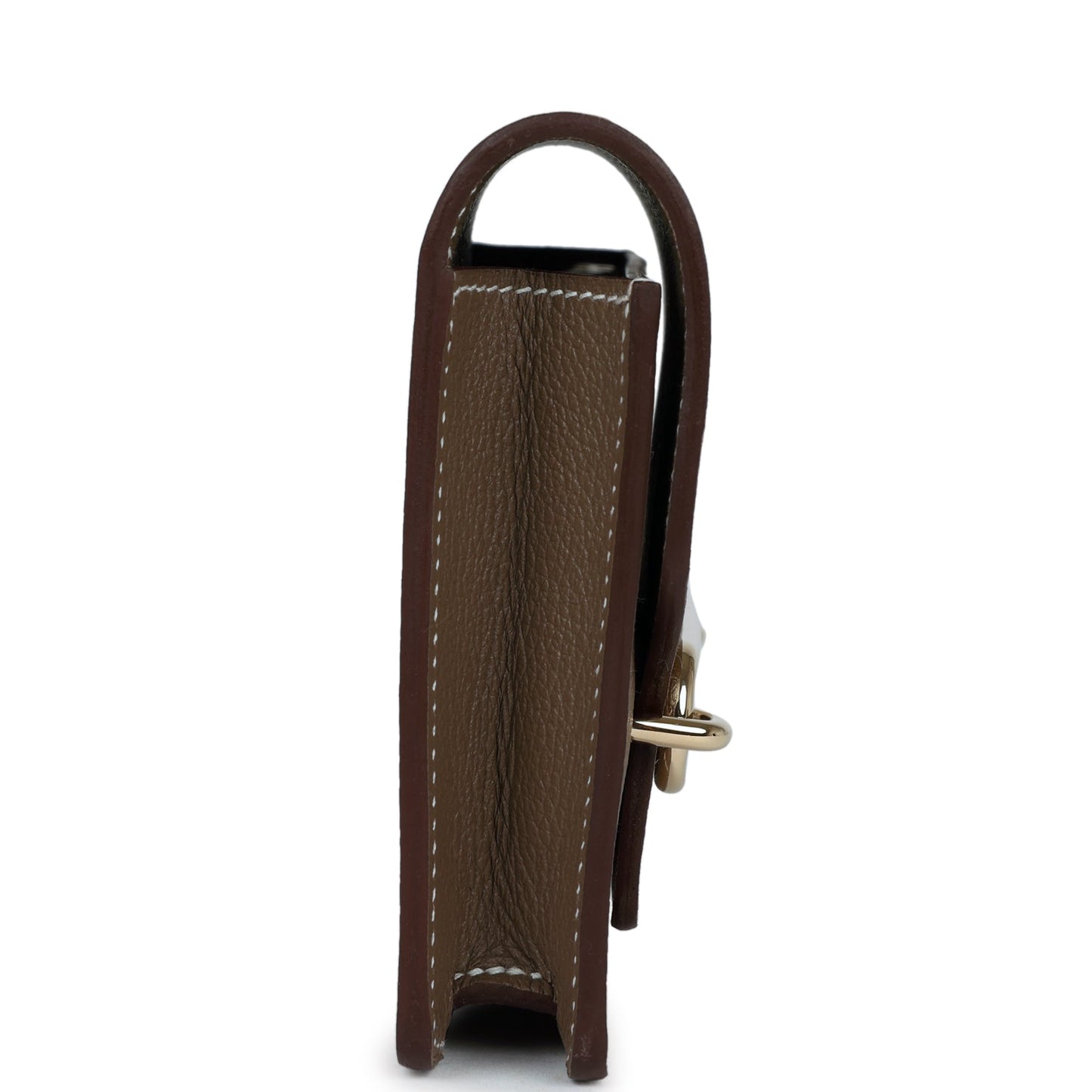 Roulis Slim Wallet Etoupe Evercolor Gold Hardware