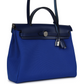 Herbag Zip PM 31 Bleu Bill Toile Militaire Canvas and Bleu Saphir Vache Hunter Palladium Hardware
