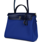 Herbag Zip PM 31 Bleu Bill Toile Militaire Canvas and Bleu Saphir Vache Hunter Palladium Hardware