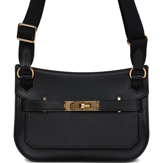 Mini Jypsiere Black Evergrain Gold Hardware
