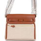 Herbag Zip 20 Mini Ecru and Beige Toile H Canvas and Fauve Vache Hunter Gold Hardware