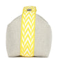 Bride A Brac Case PM Jaune Citron Plume Canvas Palladium Hardware