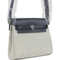 Herbag Zip 20 Mini Ecru and Ardoise Toile H Canvas and Ardoise Vache Hunter Palladium Hardware