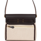 Herbag Zip 20 Mini Ecru and Beige Toile H Canvas and Ebene Vache Hunter Gold Hardware
