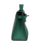 Kelly Pochette Vert Moyen Swift Palladium Hardware