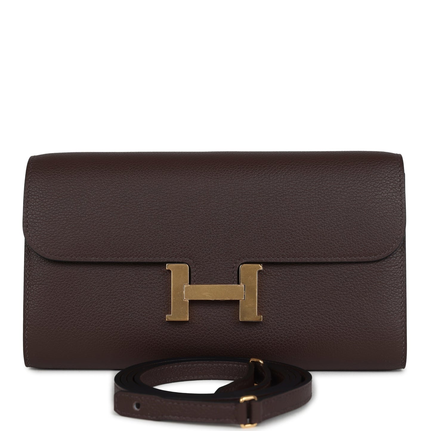 Constance Wallet To Go  Moka Evercolor Gold Hardware