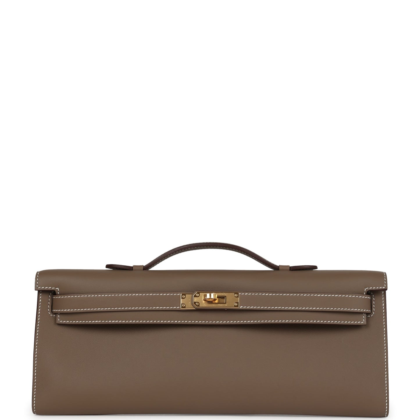 Kelly Cut Etoupe Swift Gold Hardware