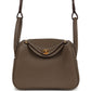 Mini Lindy II Etoupe Clemence Gold Hardware