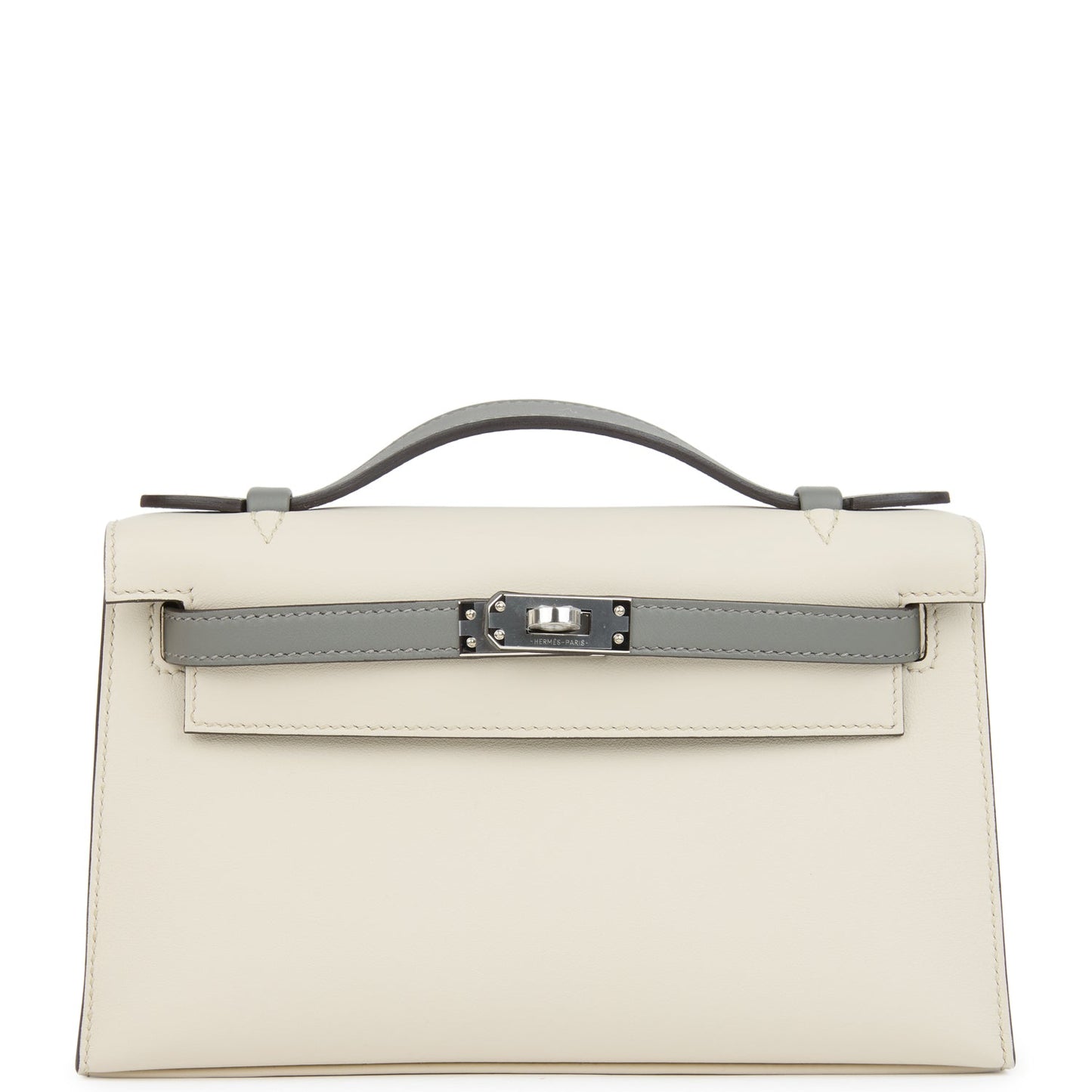 Special Order (HSS) Kelly Pochette Beton and Gris Meyer Swift Palladium Hardware