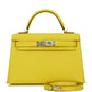 Kelly Sellier 20 Jaune de Naples Verso Chèvre Palladium Hardware