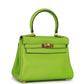 Vintage Kelly Retourne 20 Vert Cru Gulliver Gold Hardware