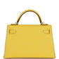 Kelly Sellier 20 Jaune de Naples Verso Chèvre Palladium Hardware
