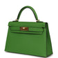 Kelly Sellier 20 Vert Yucca Epsom Gold Hardware