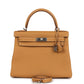 Kelly Retourne 28 Naturel Sable Togo Palladium Hardware