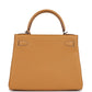 Kelly Retourne 28 Naturel Sable Togo Palladium Hardware
