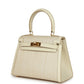 Vintage Hermes Kelly Sellier 20 Parchemin Crinoline and Box Gold Hardware