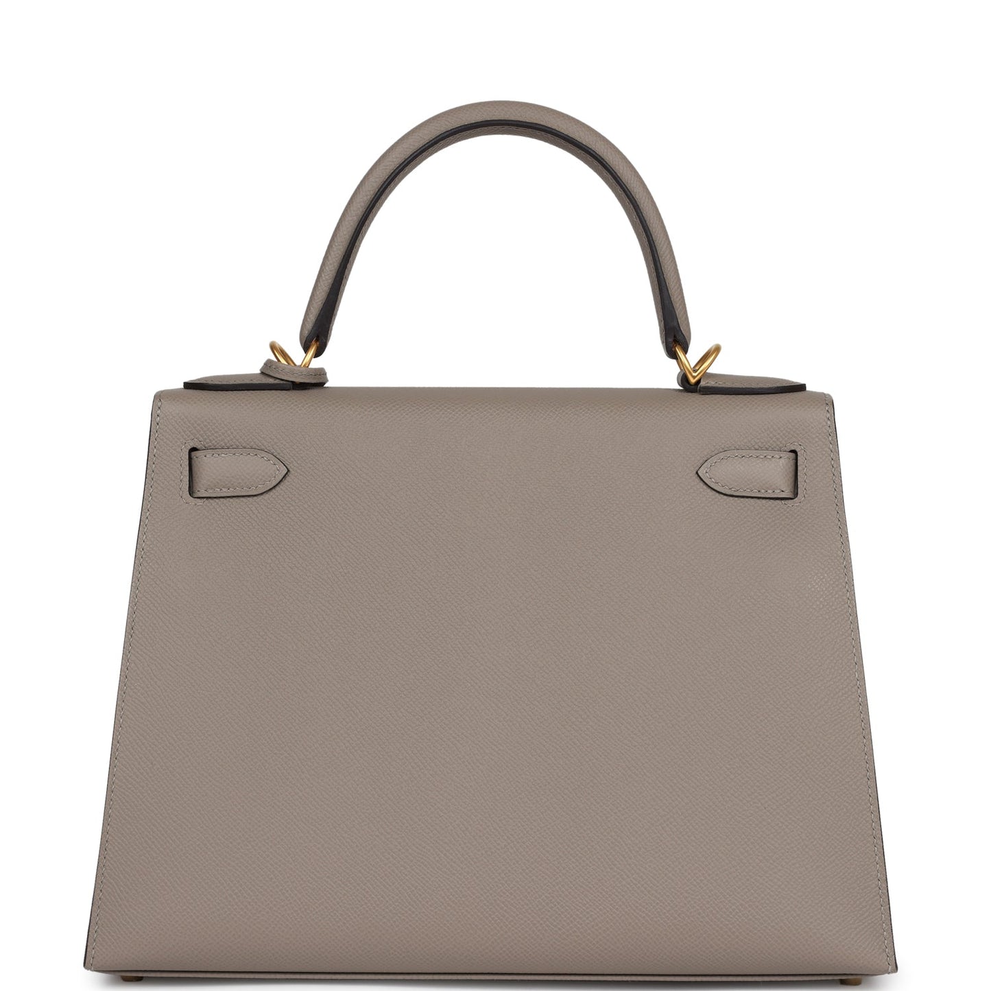 Special Order (HSS) Kelly Sellier 28 Gris Asphalte Verso Epsom Brushed Gold Hardware