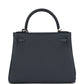 Kelly Retourne 28 Gris Misty Togo Permabrass Hardware