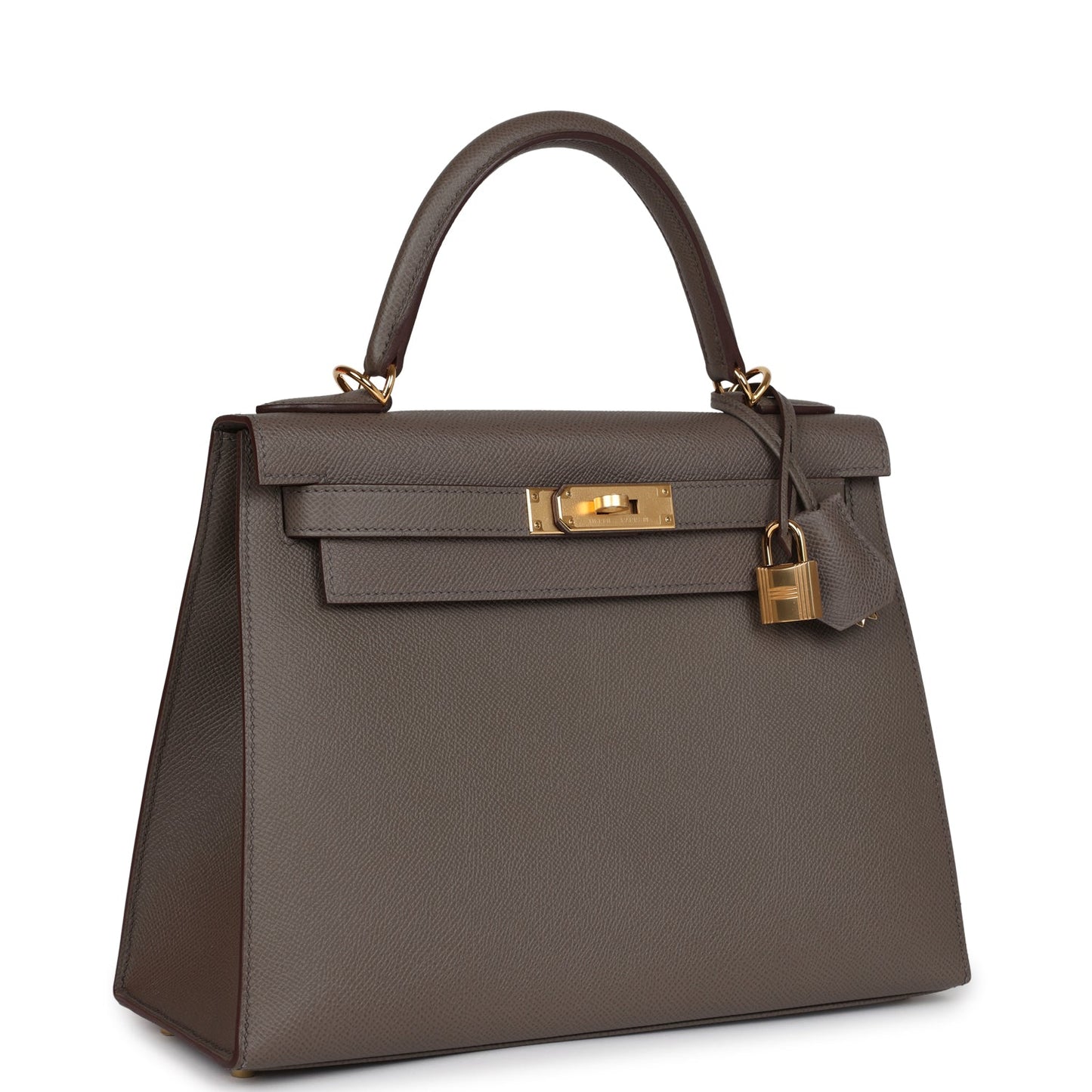 Kelly Sellier 28 Etain Epsom Gold Hardware