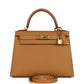 Kelly Sellier 28 Sesame Epsom Gold Hardware