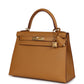 Kelly Sellier 28 Sesame Epsom Gold Hardware